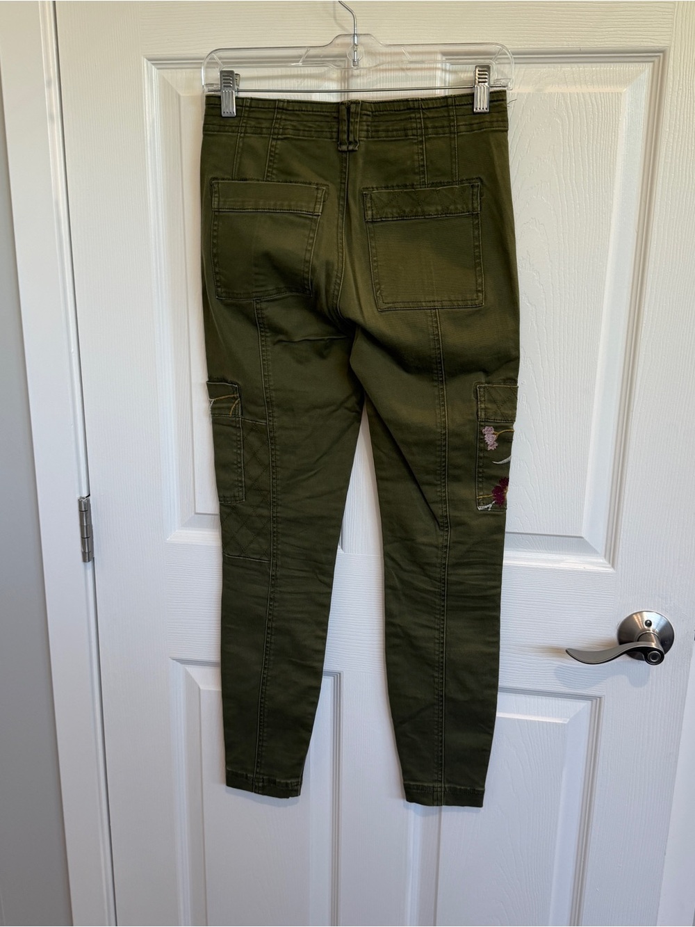 Anthropologie Austen Embroidered Utility Pants - Picture 6 of 9
